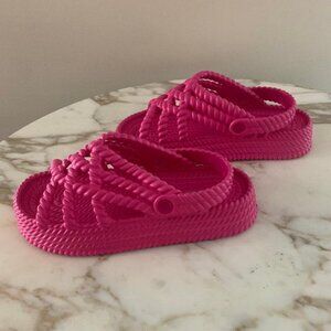 Womens Olivia Miller Jazzy Platform Sling back Sandals